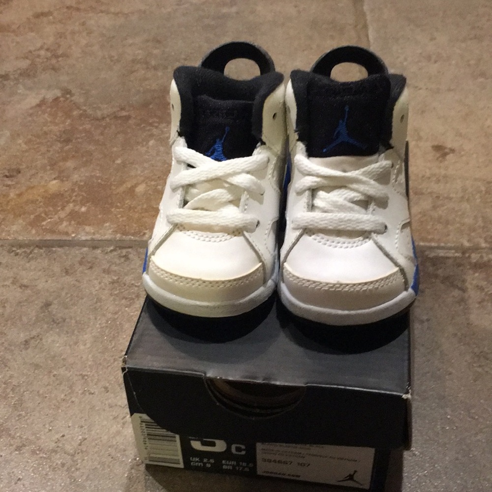 French blue Jordan Retro 6’s